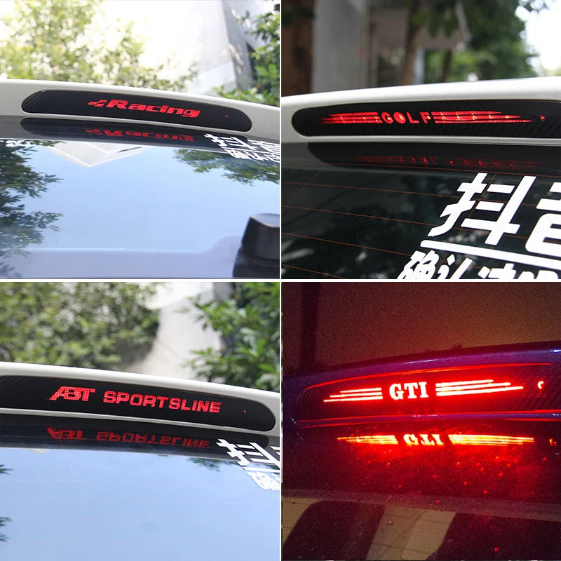 Car High Mounted stop lamp Stickers High Brake Lights Decal For VW GTI Polo Golf Passat Tiguan Arteon Touareg Taigo Caddy Jetta