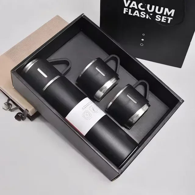 Garrafa + Canecas de café térmicas - Vacuum Set